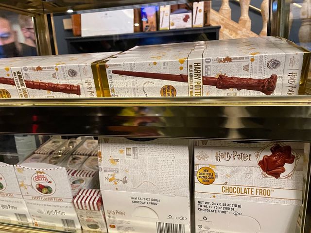 Harry Potter merchandise and sweets
