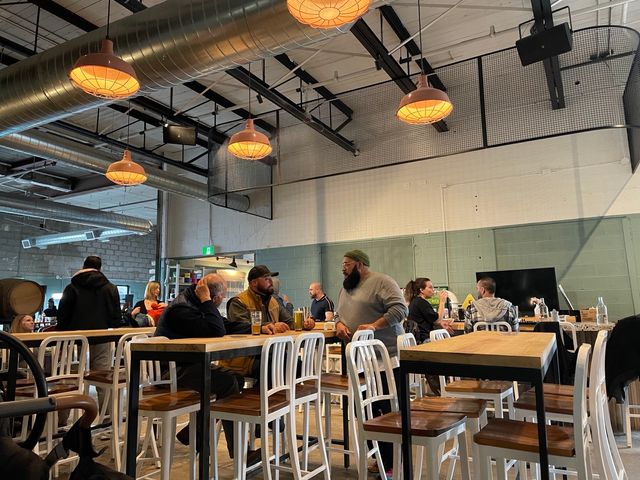 The taproom at Mascot Brewery